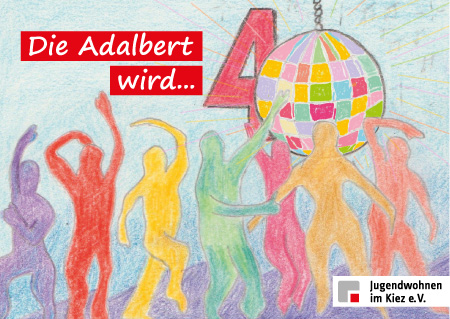 Die Adalbert wird 40 Einladung Vorderseite