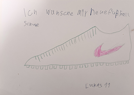 Wunschzettel Lukas betreute Einrichtung