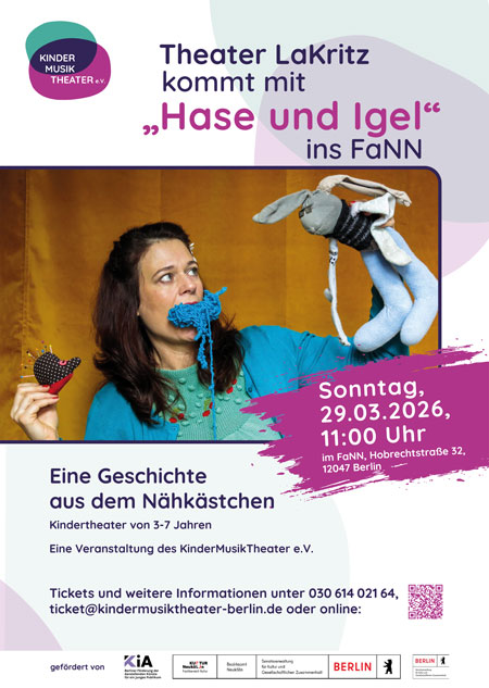 Plakat Theater LaKritz, Kindervorstellung Hase und Igel