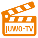 Filmklappe mit Schrift Juwo-TV